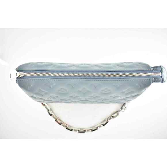 Louis Vuitton Coussin PM Blue Glacier Silver Chain Strap Shoulder Crossbody Bag - Picture 10 of 12